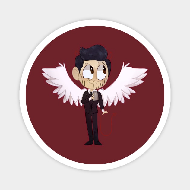 Lucifer Morningstar Magnet by SpookytheKitty2001